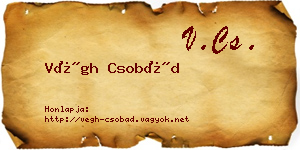 Végh Csobád névjegykártya